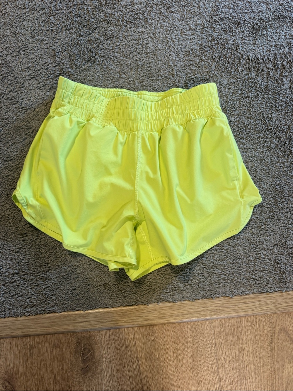 Women’s Neon Yellow Shorts w/ Elastic Waist. Members Mark brand from Sam’s Club